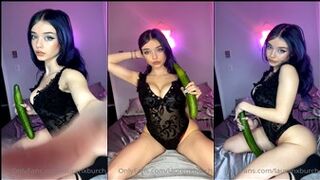 Laurenxburch Sexy Black Lingerie Cucumber Play Onlyfans Video Leaked