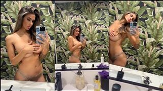 Brittany Furlan Nude Topless Mirror Selfies OnlyFans Video Leaked