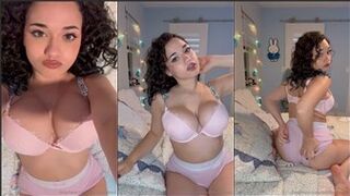 Sofia Gomez Pink Lingerie Tease Onlyfans Video Leaked