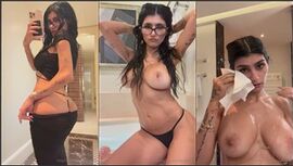 Mia Khalifa Uncensored Glasses On Titties Out $100 PPV Video Leaked