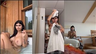 Mia Khalifa Nude Pussy Shower Hot Tub Onlyfans Video Leaked