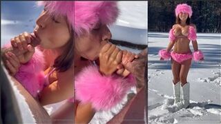 Veronica Perasso Winter Wonderland Blowjob PPV Onlyfans Video Leaked