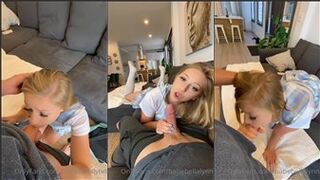 TheBabeBellaLynn POV Blowjob Cum Swallow OnlyFans Video Leaked
