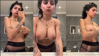 Mia Khalifa Nude G-String Teeth Cleaning PPV Onlyfans Video Leaked