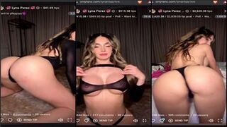 Lyna Perez Titty See Through Livestream Video Leaked
