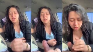 Mumbai real estate aunty sloppy blowjob in car to young client viral video