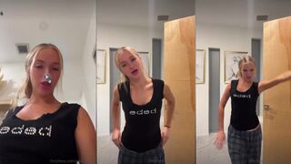 Julia Filippo Bathroom Bra Tease