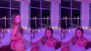 Horny Sophie Raiin Taking Bath OnlyFans Video Leaked