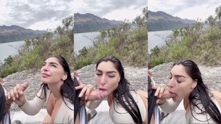 Emily Rinaudo Outdoor POV Blowjob OnlyFans Video Leaked