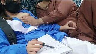 Pakistani  College Girl Riding On Her Old Stepdad,s Cock MMS Viral