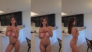 Sophie Mudd Topless Kitchen Tease