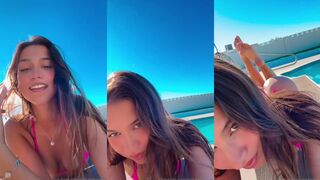 Mika Lafuente Sunbathing In Tiny Pink Bikini