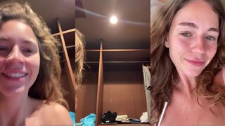 Anna Malygon Teasing In Sheer Bra