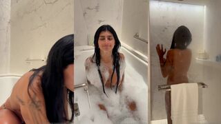 Mia Khalifa Naked Bubble Bath Fun Onlyfans Video Leaked