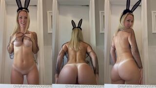 Vicky Stark Nude Bunny Strip Tease