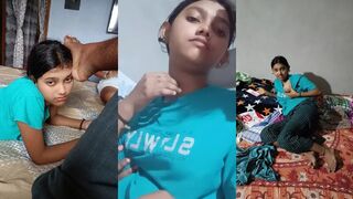 Bengali Real Young sister & Bro Kissing Showing Hot Boobies Press, blowjob at home