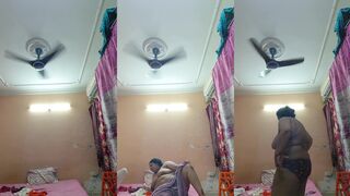Shameless Bihari Tanker Mom Front Of Her Son Fasten Bra Hook By Him viral mms leaked