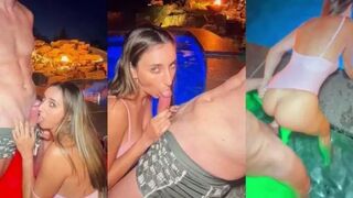 Christina Khalil Sextape & Blowjob In The Pool PPV Video Leaked