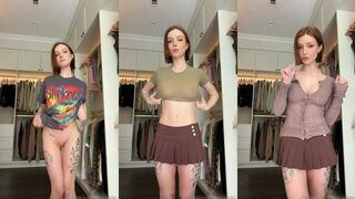 Dainty Wilder Teasing Mini Skirt Try On Haul leaked