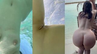 Vladislava Shelygina Swims Naked On The Beach