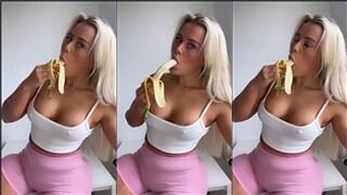 Jolie Becker Banana Blowjob