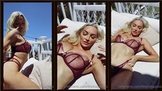 Lindsey Pelas See Through Lingerie Tease