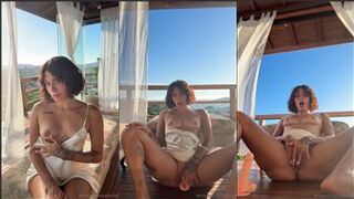 Fernanda Mota Farhat Nude Balcon Dildo Masturbation