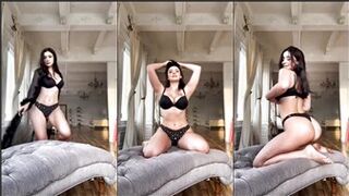 Emily Cocea Sexy Lingerie Strip Tease