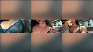 Bakhar Nabieva Sheer Fishnet Lingerie PPV