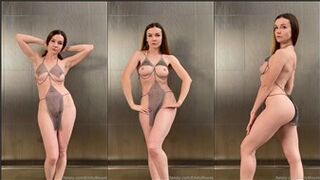 Emily Bloom Nude Lingerie Strip Tease