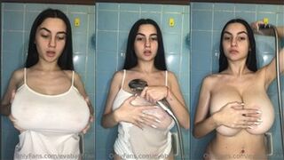 Eva Batista  Nude Wet T-Shirt Shower