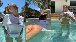 Natalie Roush Nude Boobs Wet Pool PPV Onlyfans Video Leaked